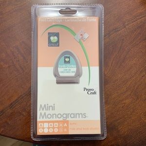 Cricut Mini Monograms Cartridge new sealed